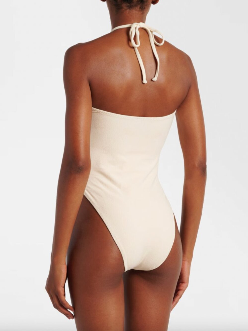 NWT Same Swim Rose Cut Out Swim Suit Cream Size M - Picture 2 of 6